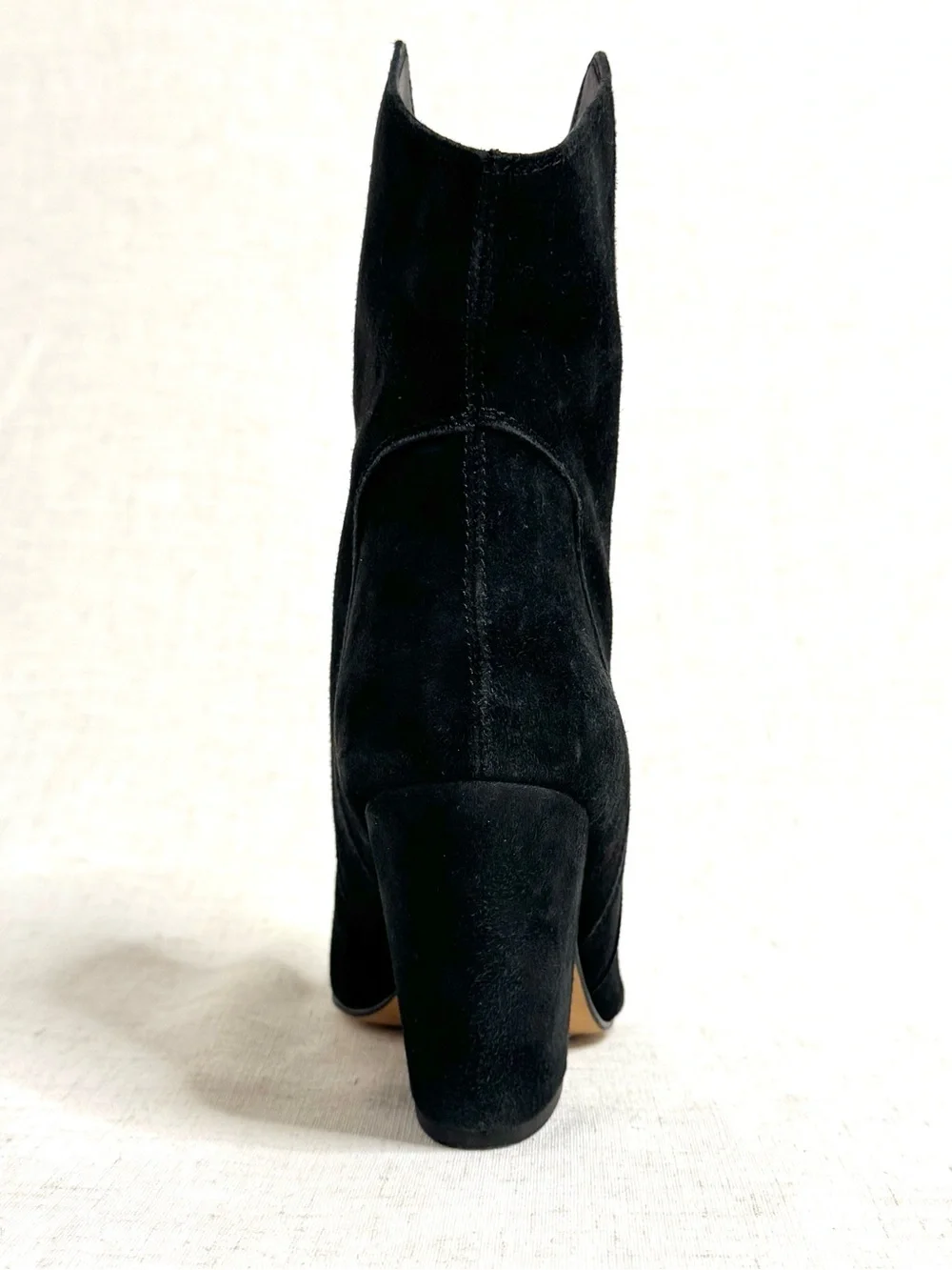 Dolce Vita Nestly Black Suede Western Ankle Booties Size 6.5